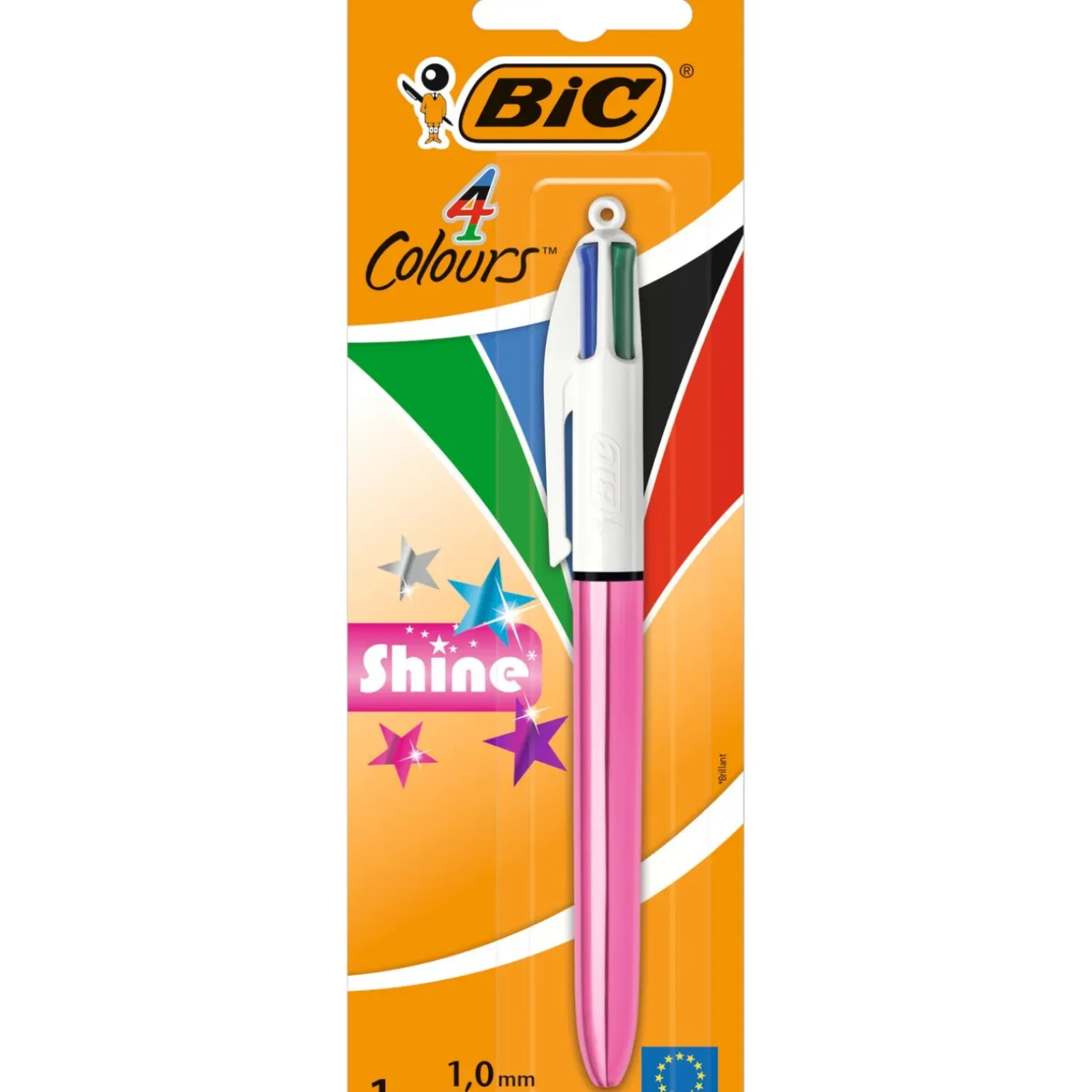 Esferográfica Com 4 Cores Shine Bic