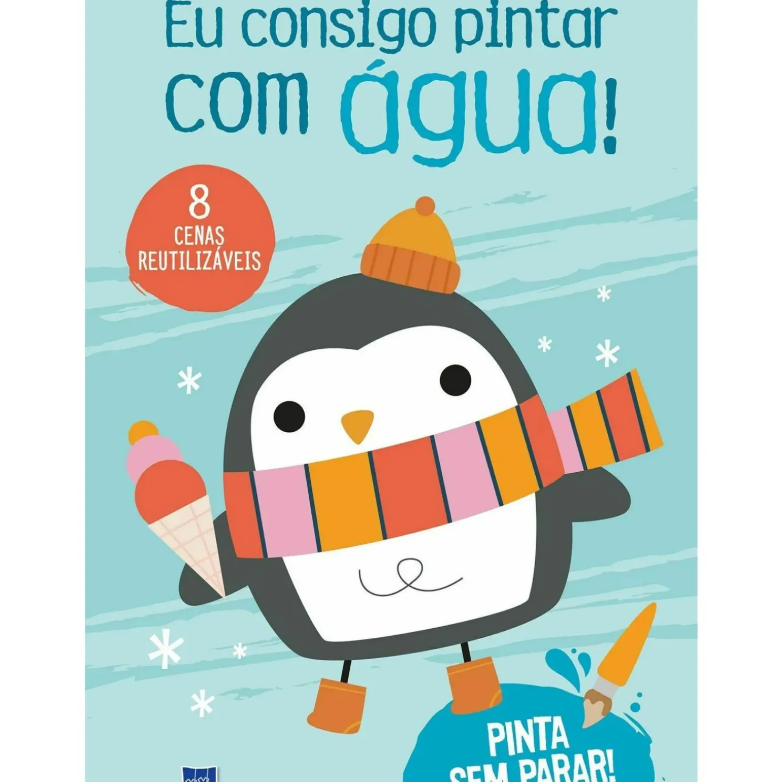 Eu Consigo Pintar com Água - Azul - Pinguim de YOYO BOOKS