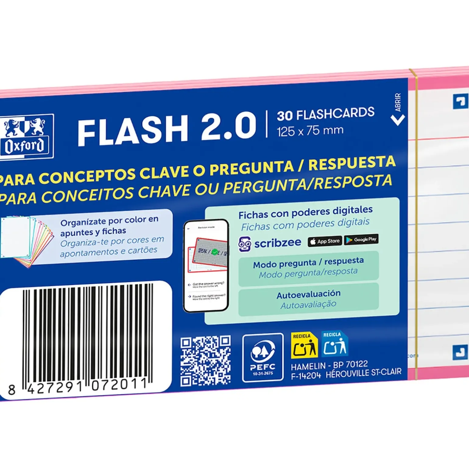 Flashcards 2.0 A7 30 Folhas Rosa Oxford