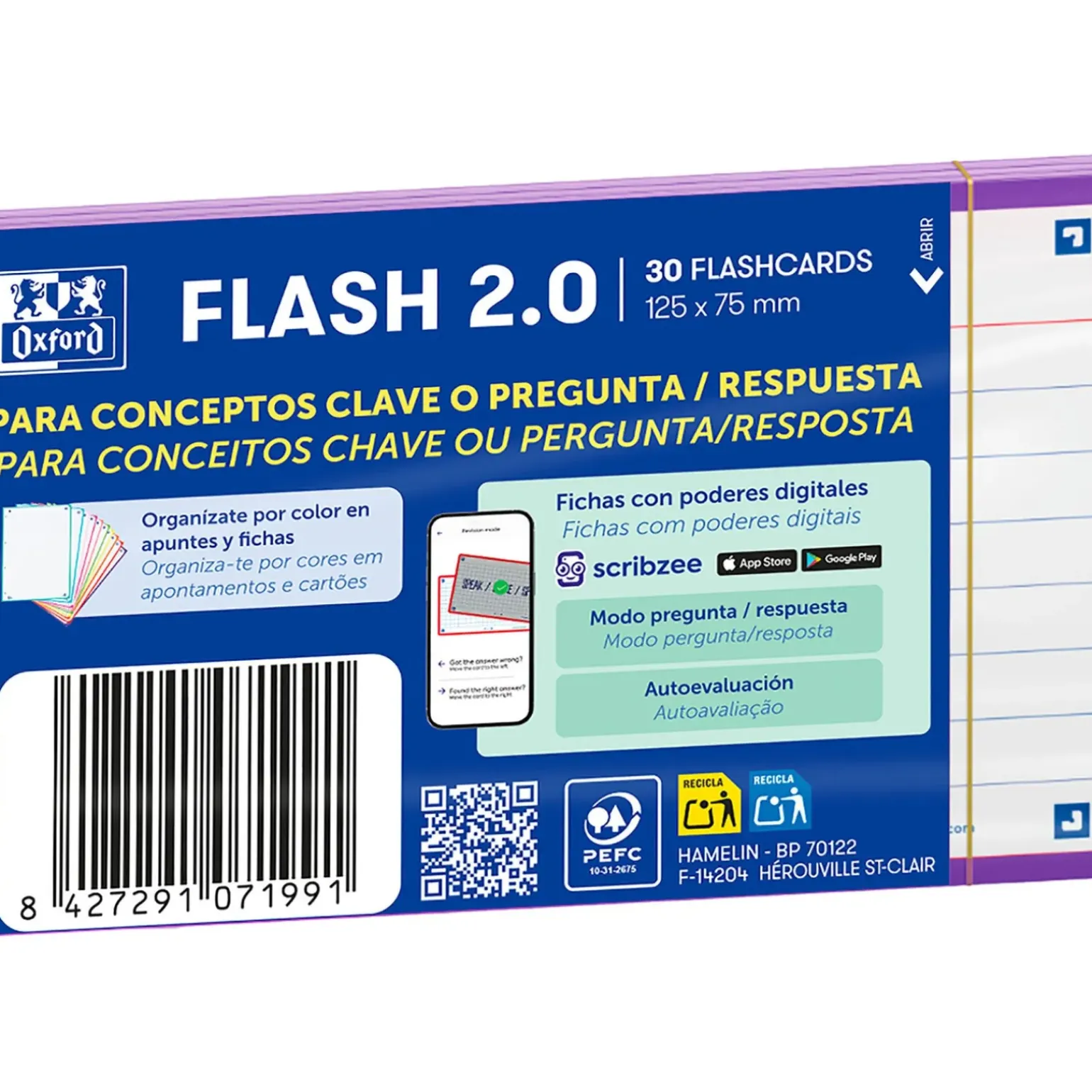 Flashcards 2.0 A7 30 Folhas Roxo Oxford