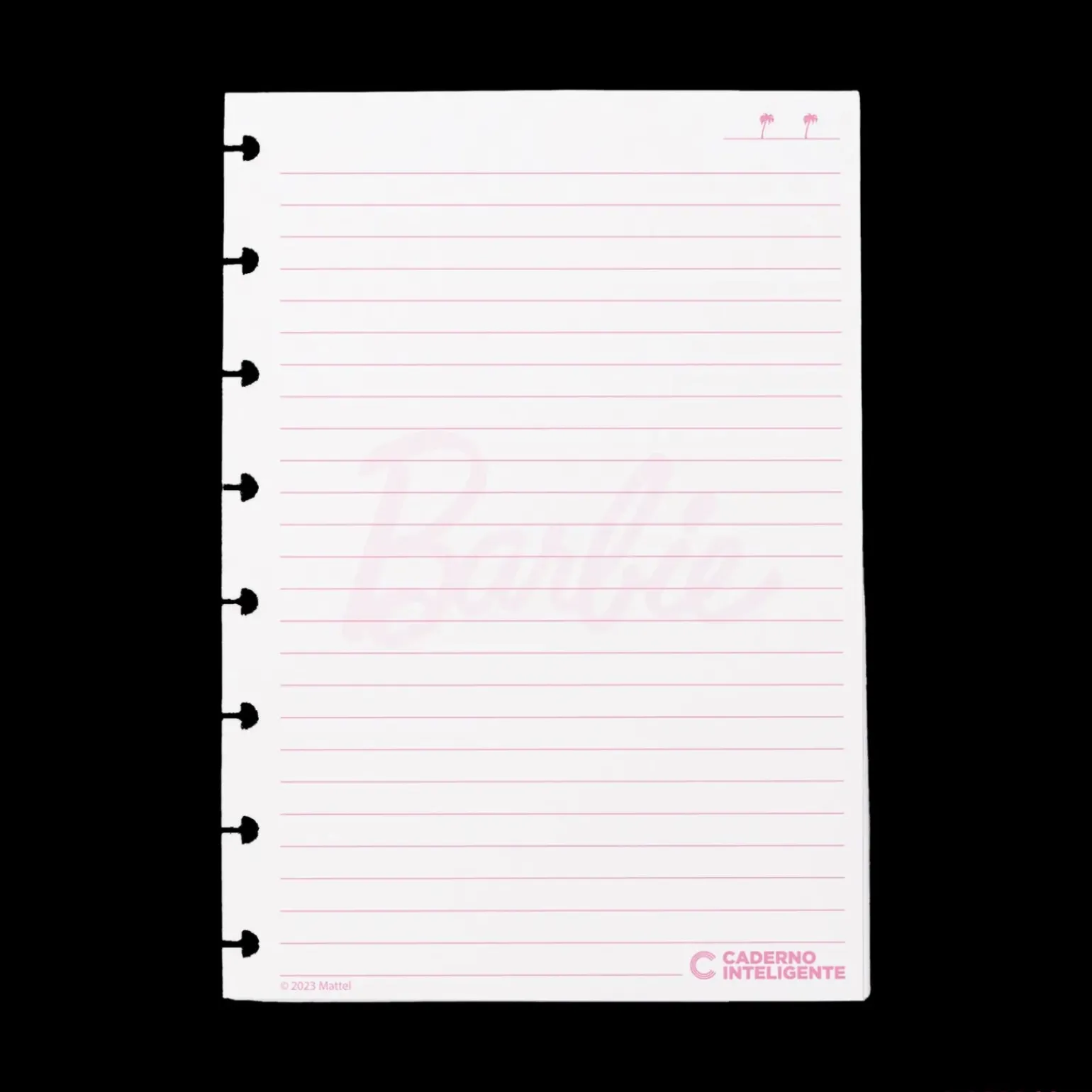 Folhas Pautadas A5 90g Barbie™ Pink para Caderno Inteligente