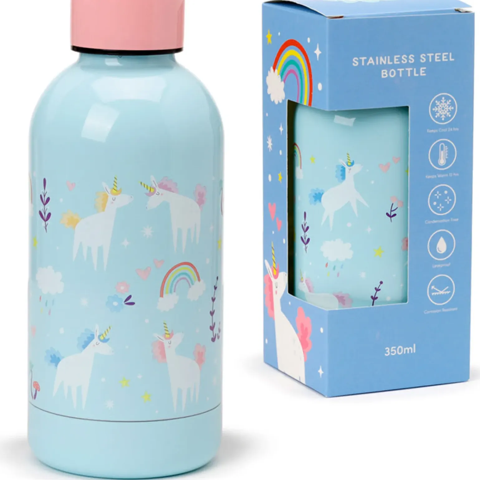 Garrafa Térmica Cap 350ml - Unicórnio
