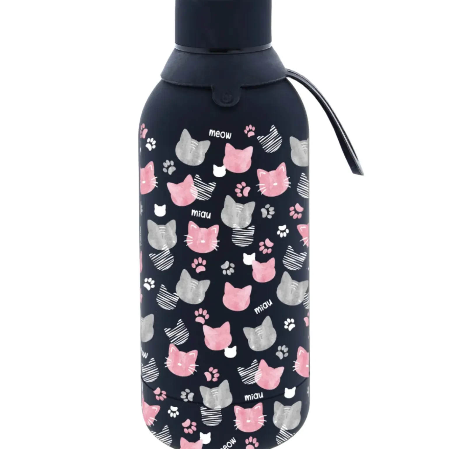Garrafa Térmica 500ml - Black Miau
