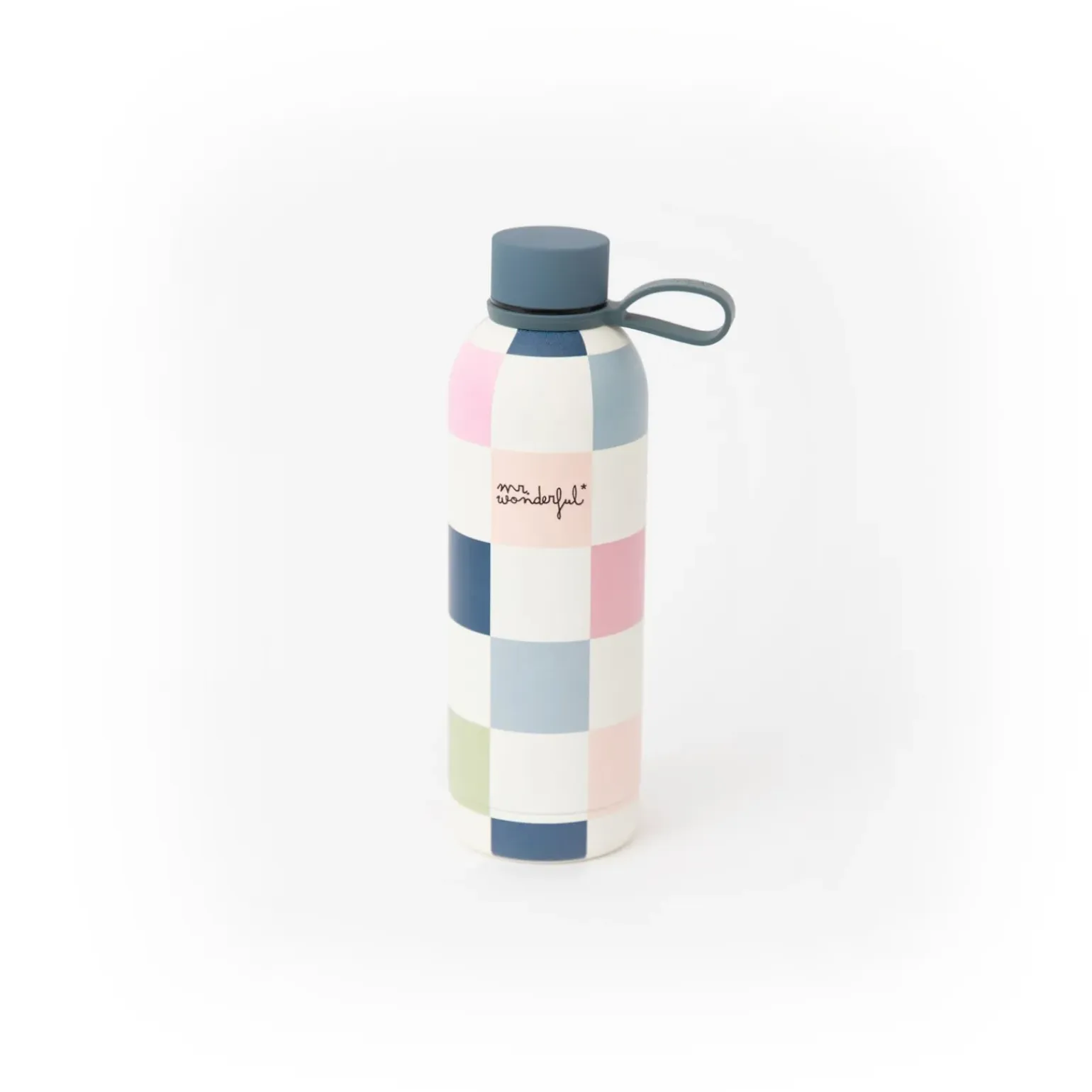 Garrafa Térmica 500Ml - Estampa Xadrez