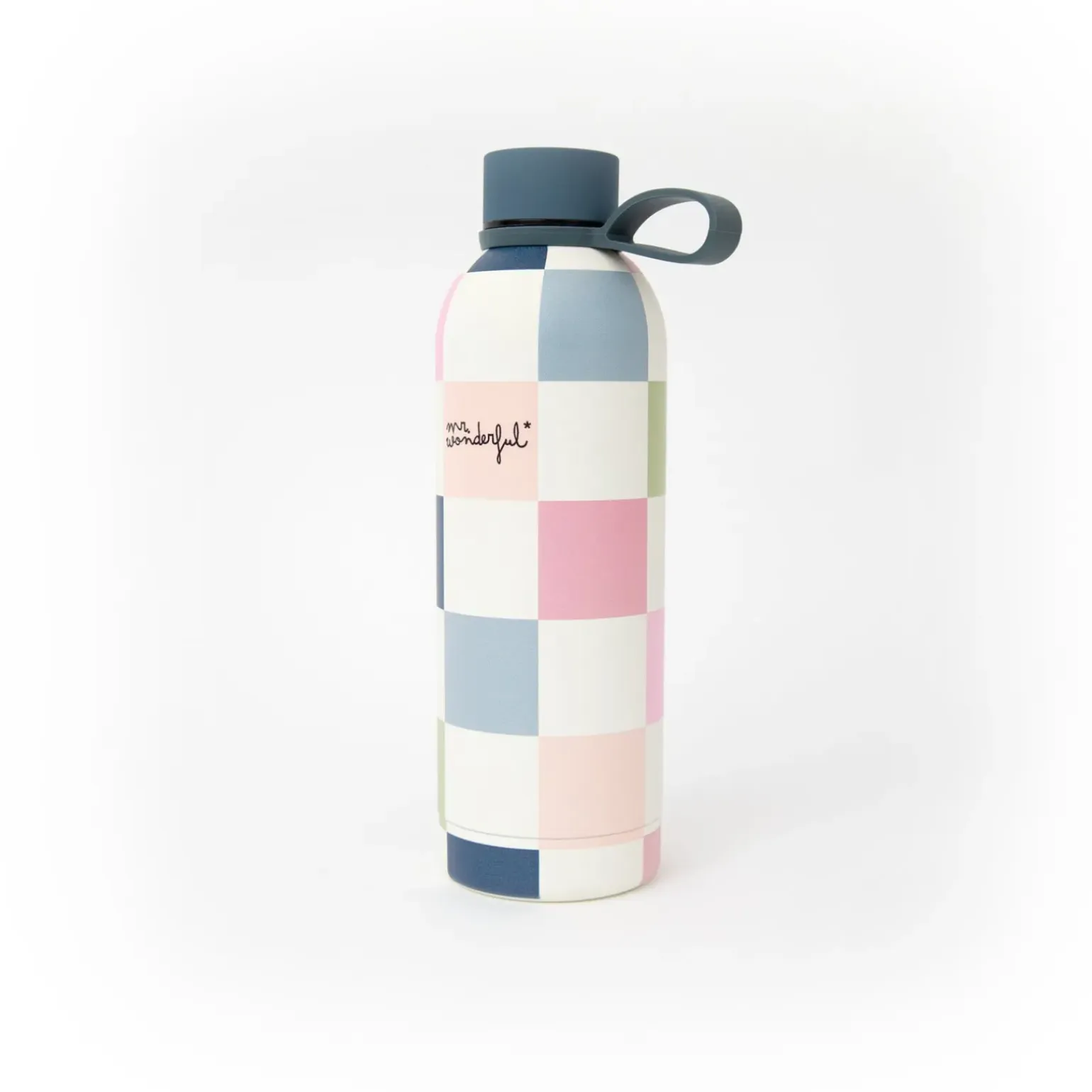 Garrafa Térmica 500Ml - Estampa Xadrez