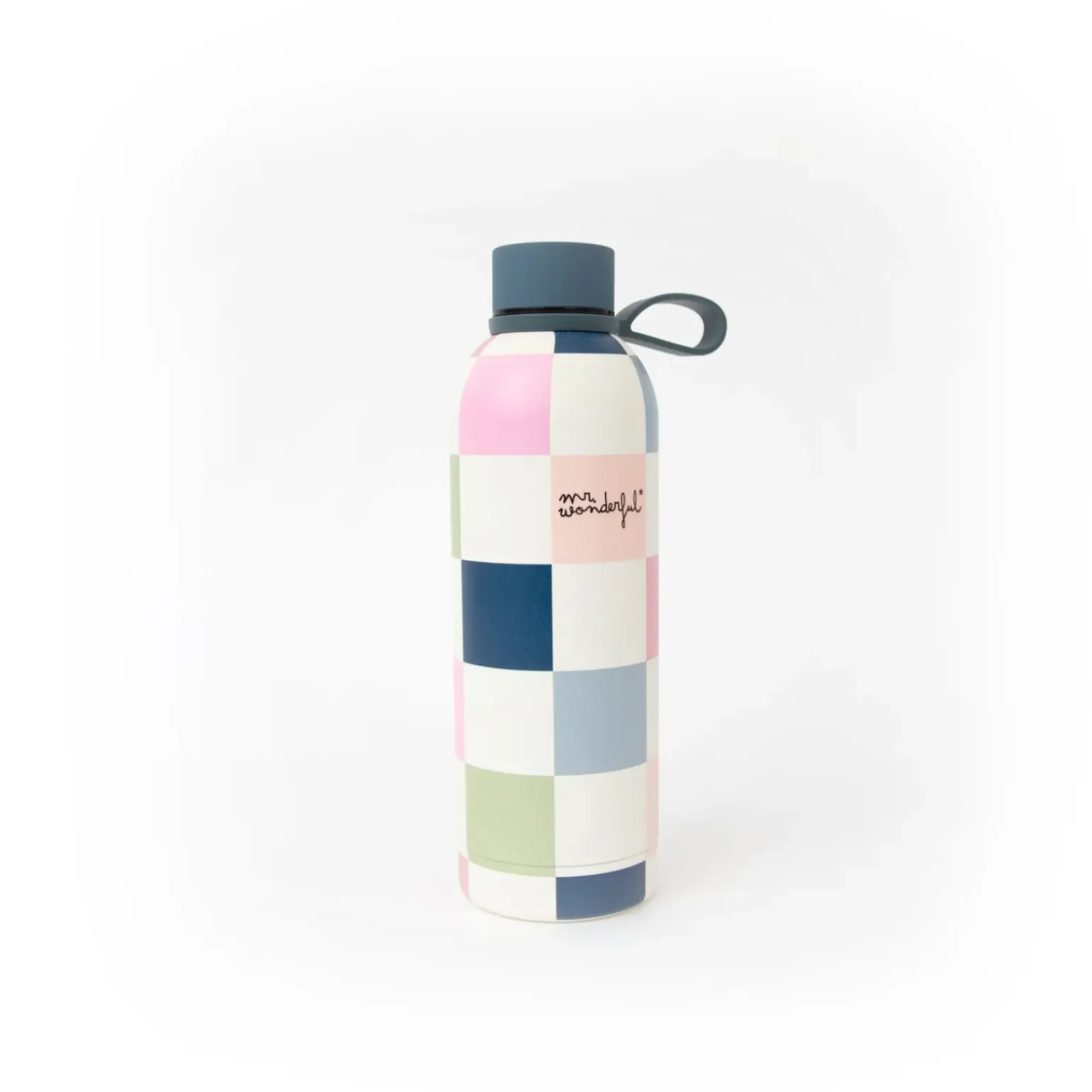 Garrafa Térmica 500Ml - Estampa Xadrez