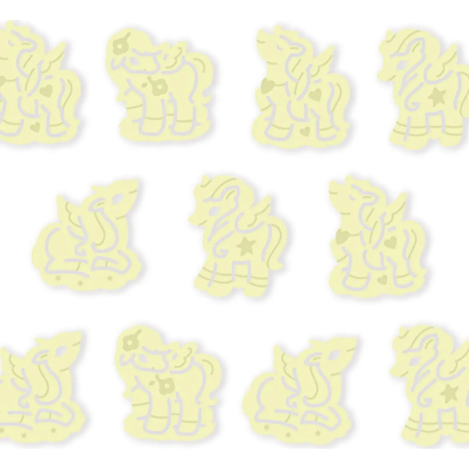 Glow-In-The-Dark 3D Unicorns