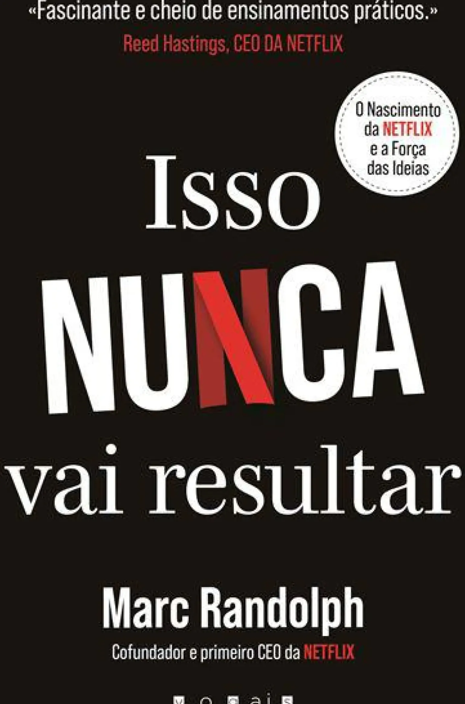 Isso Nunca Vai Resultar de Marc Randolph - O Nascimento da Netflix e a Força das Ideias