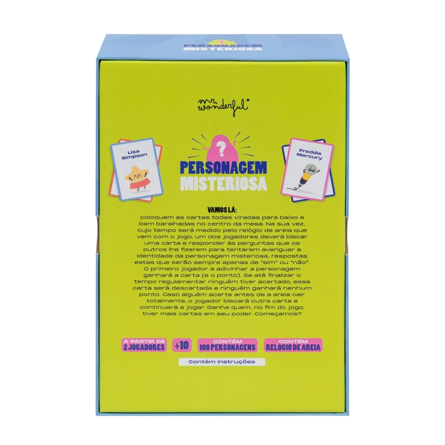 Jogo Cartas - Personagem Misteriosa