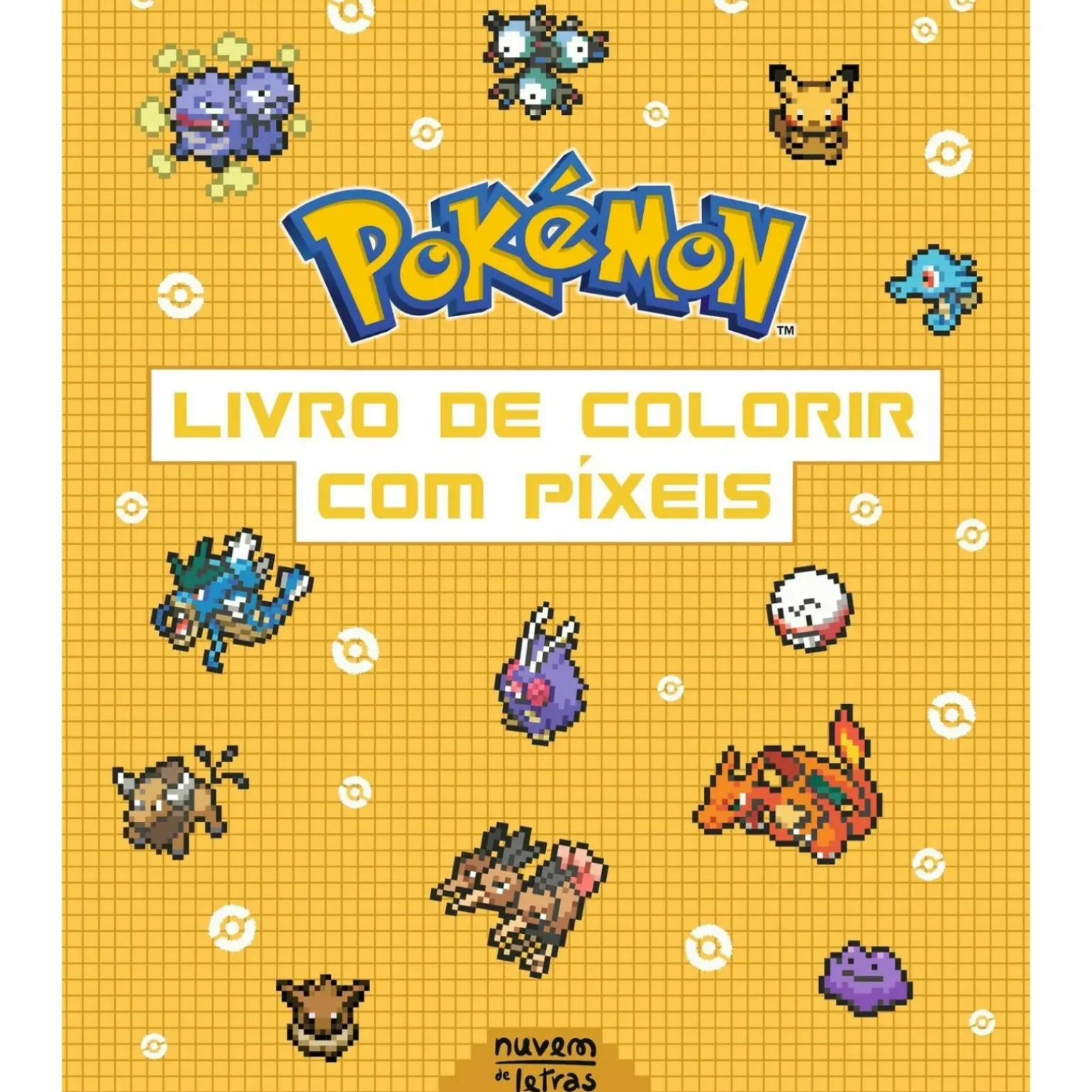Livro de Colorir com Píxeis de The Pokémon Company