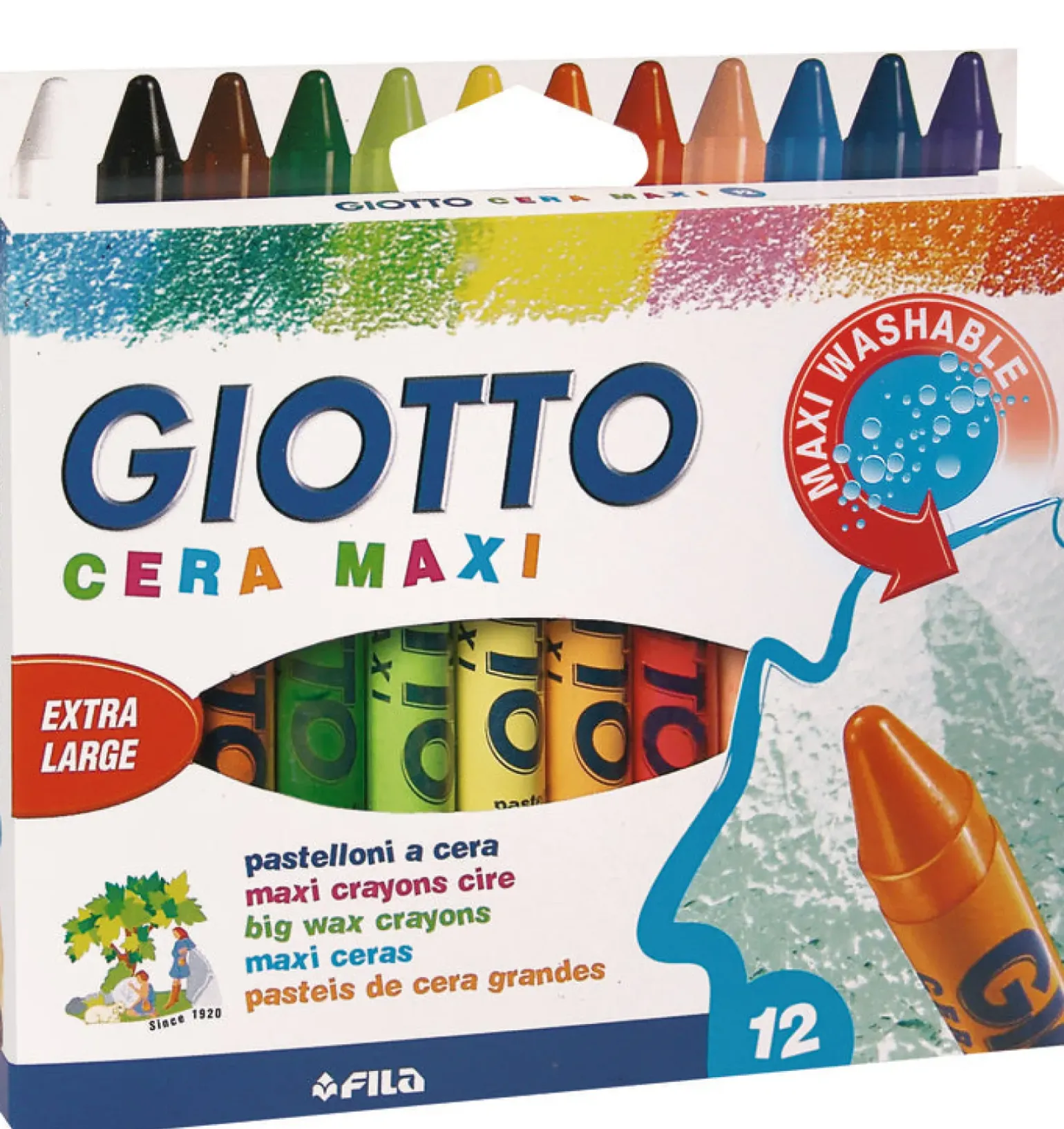 Lápis Cera Maxi 12 unidades Giotto