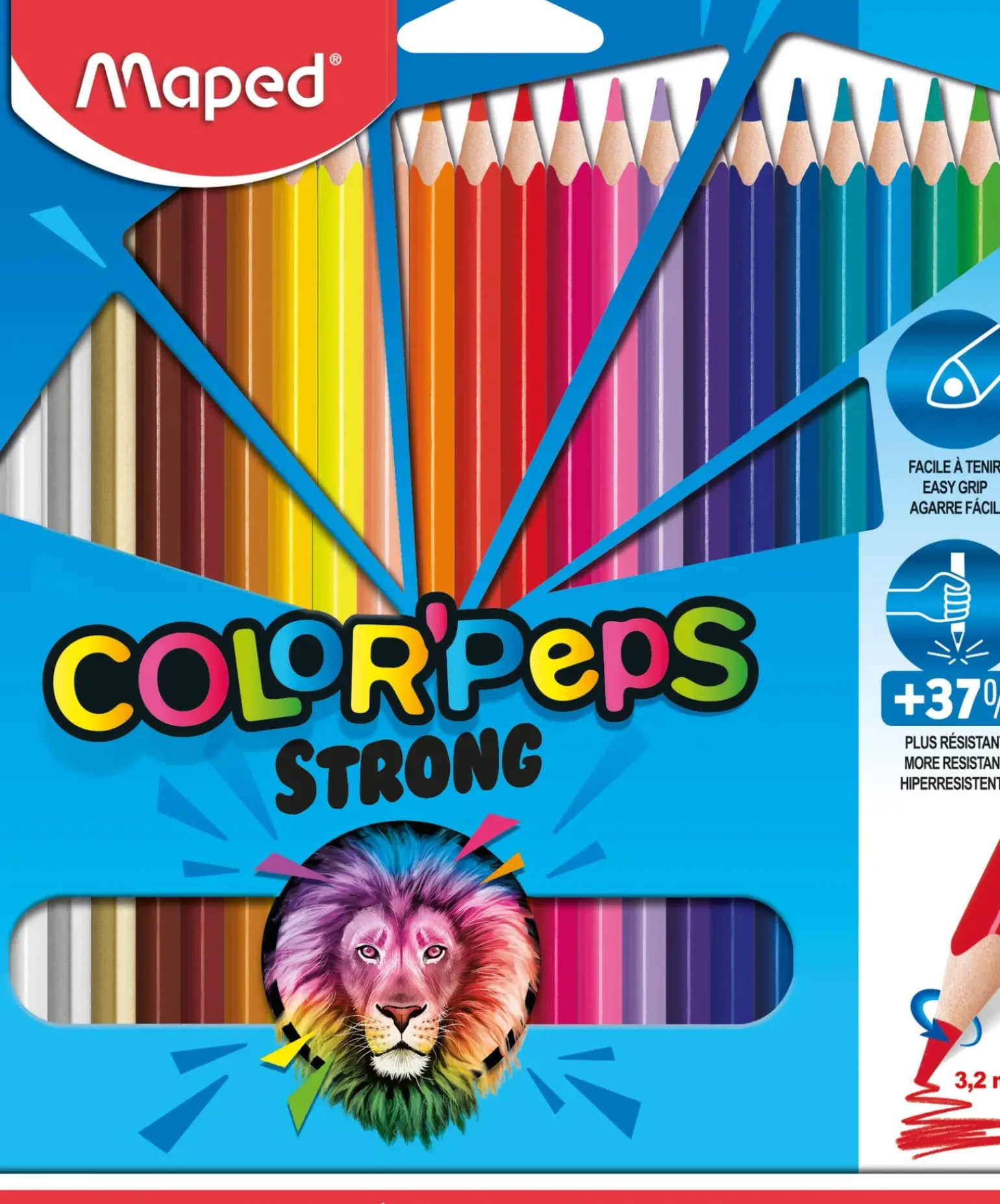 Lápis Cor Color Peps Strong 24 Unidades