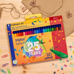 Marcador Colorir Fibra Triplus Color 25An 25