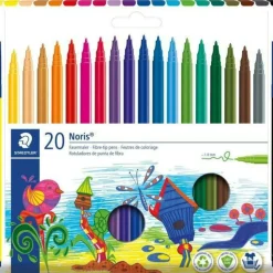 Marcador de Colorir Noris Ponta Fibra 20 Unidades Staedtler