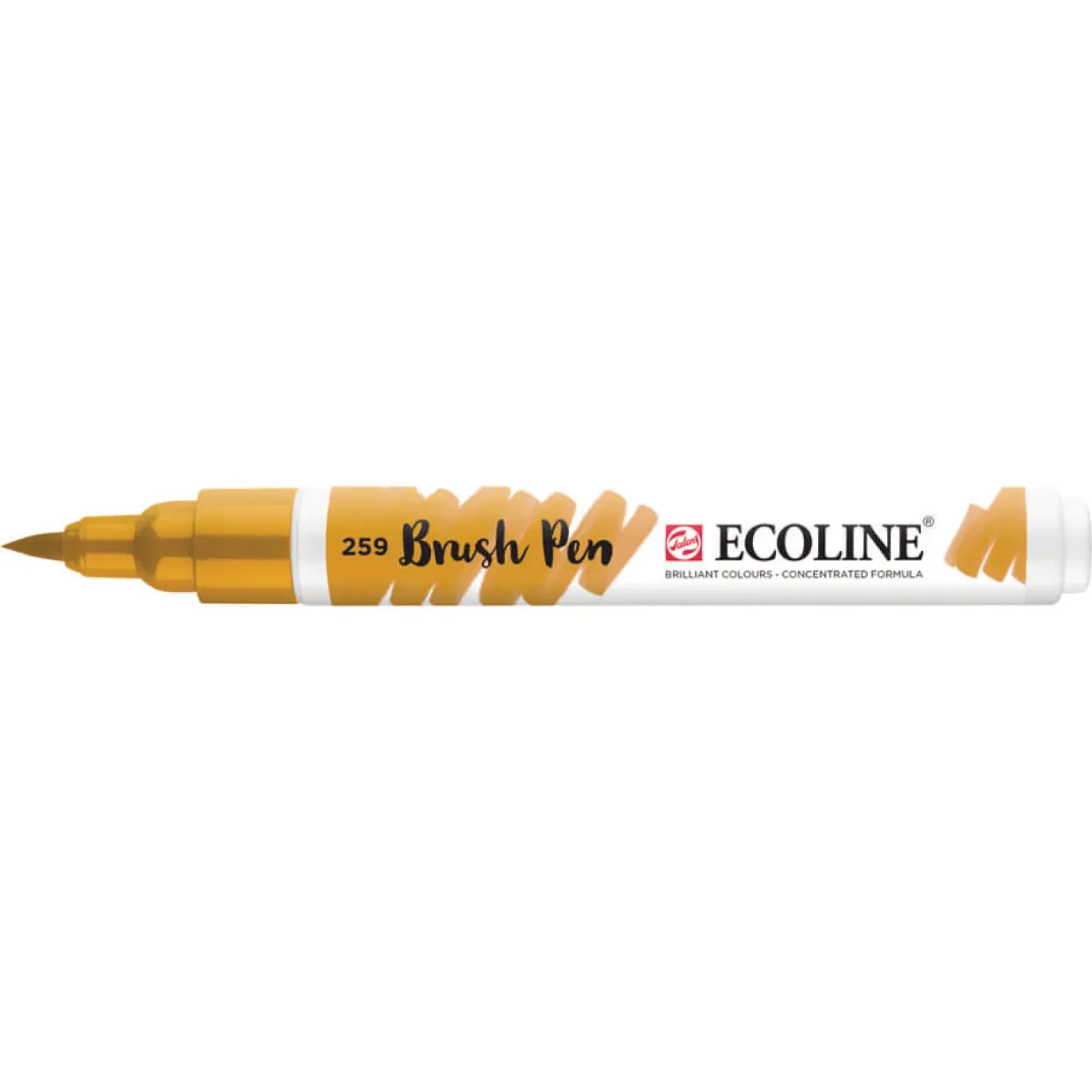 Marcador Ecoline Ponta Pincel Amarelo Arena