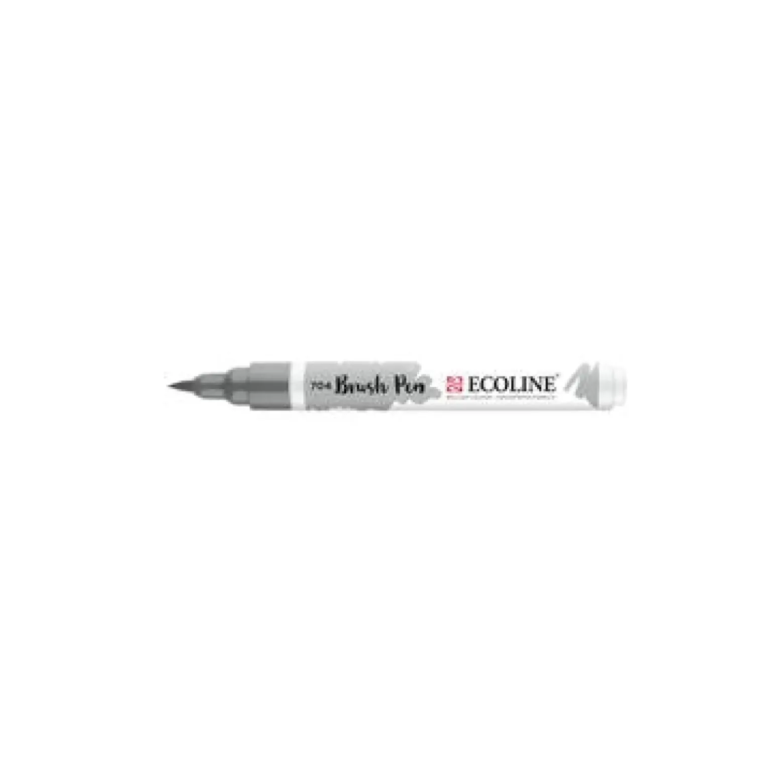 Marcador Ecoline Ponta Pincel Cinzento