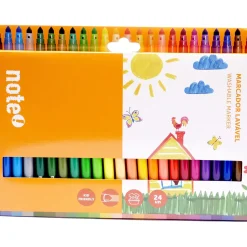 Marcadores Colorir Lavaveis 24 Unidades Note!