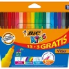 Marcadores de Colorir Bic Kids Visa 18 unidades Bic