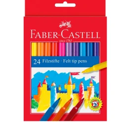 Marcadores de Colorir Finos 24 unidades Faber Castell