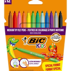 Marcadores de Colorir Kid Couleur 12 unidades Bic