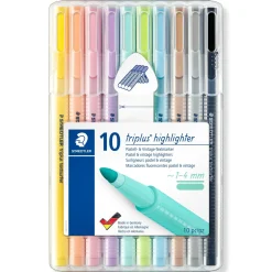 Marcadores Triplus Pastel&Vintage 10 unidades Staedtler