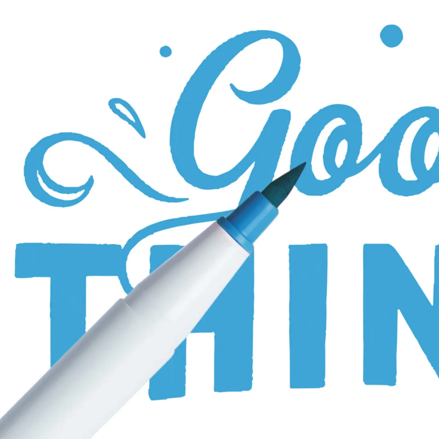Marcador Ginza Pro Brush Pen Azul