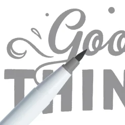 Marcador Ginza Pro Brush Pen Cinza Newpen