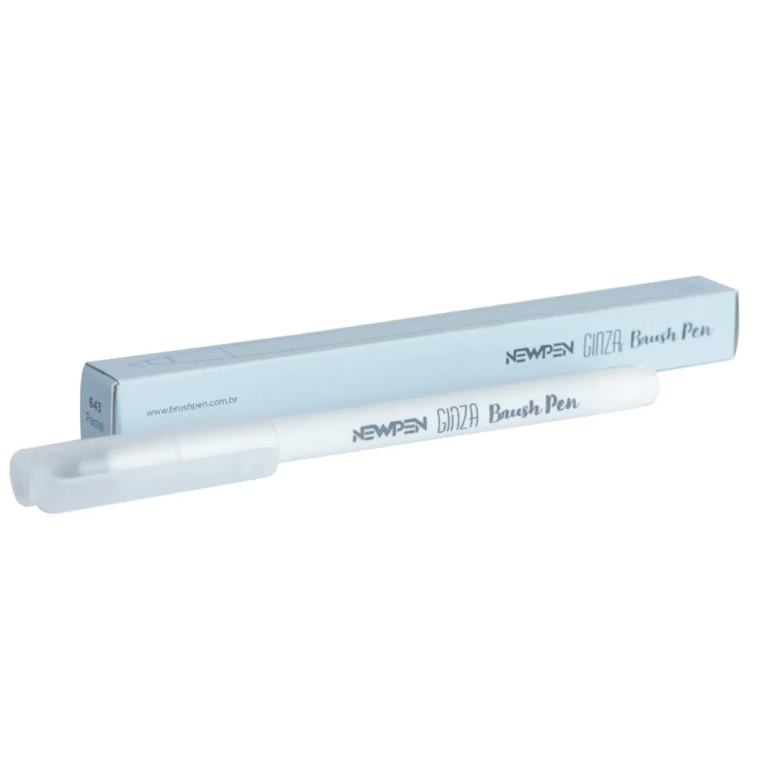 Marcador Ginza Pro Brush Pen Cinza Pastel Newpen