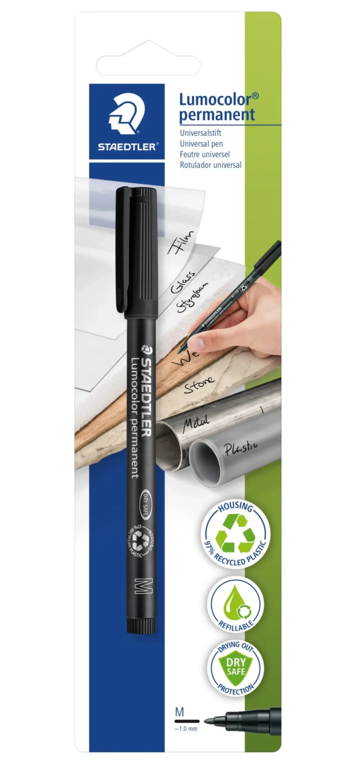 Marcador Permanente Médio de Tinta Preta