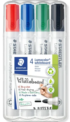 Marcador Quadro Branco Lumocolor 4 unidades Staedtler