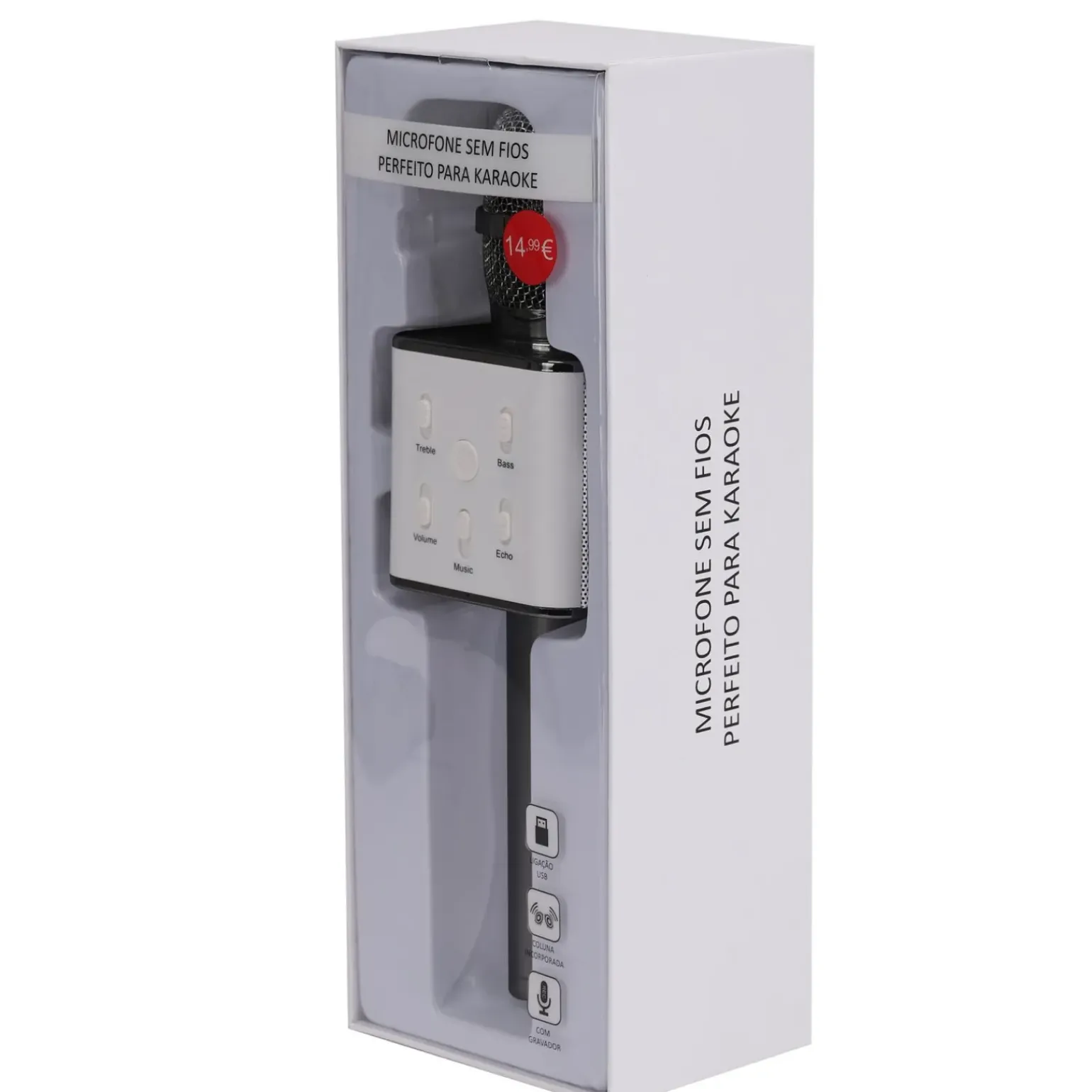 Microfone sem Fios com Coluna