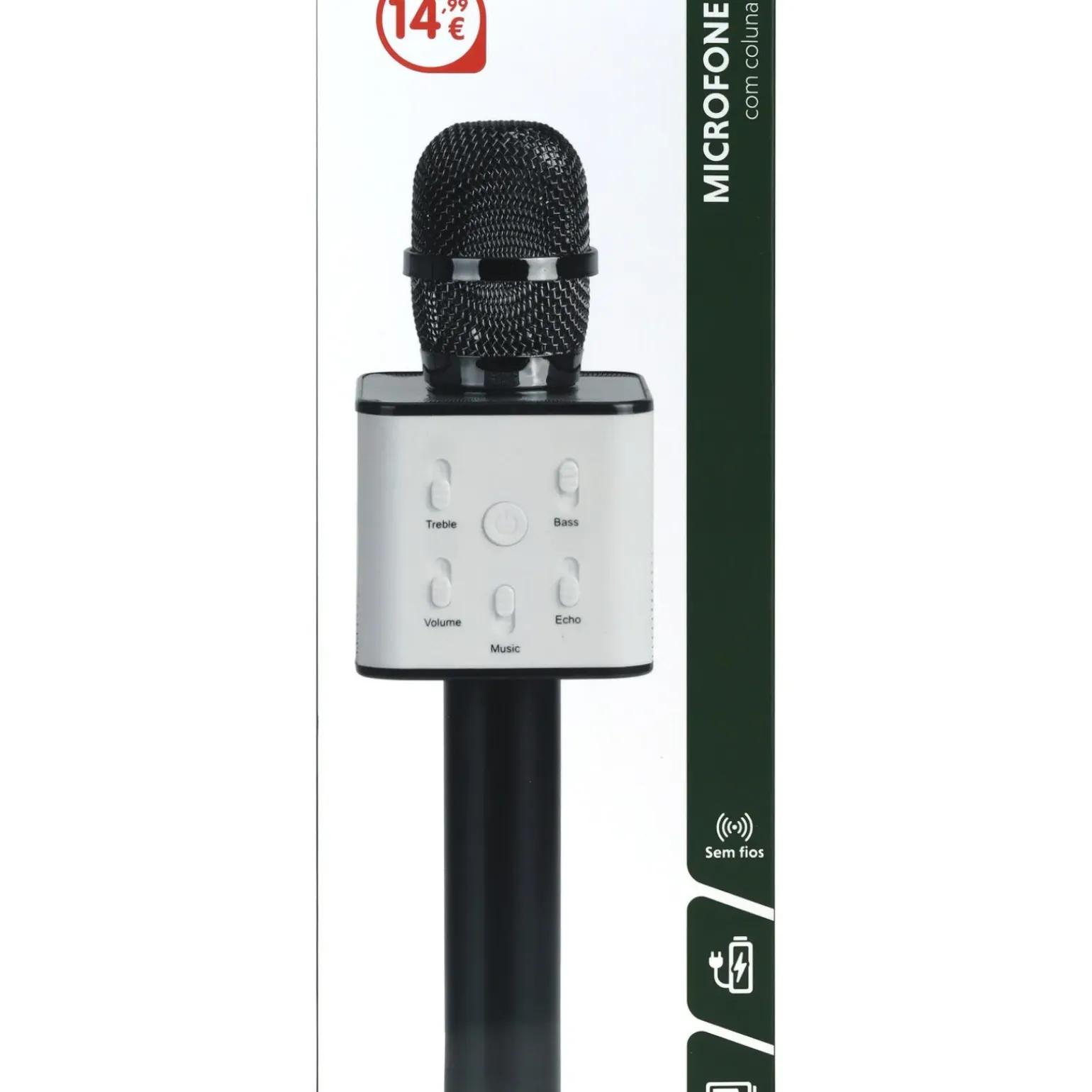 Microfone sem Fios com Coluna