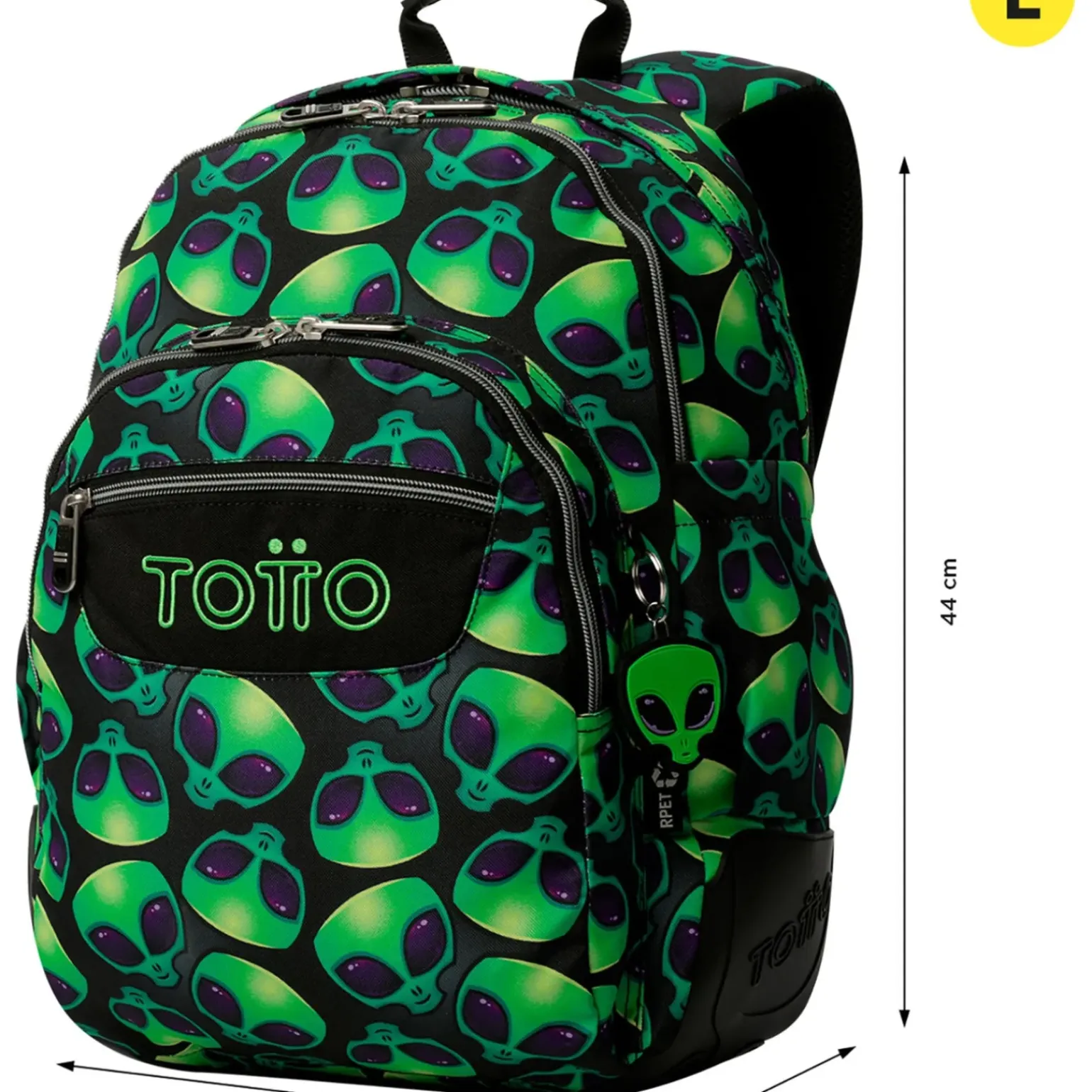 Mochila Com Base Borracha Alien Totto