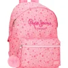Mochila Dupla 40Cm Alenka Rosa Pepe Jeans