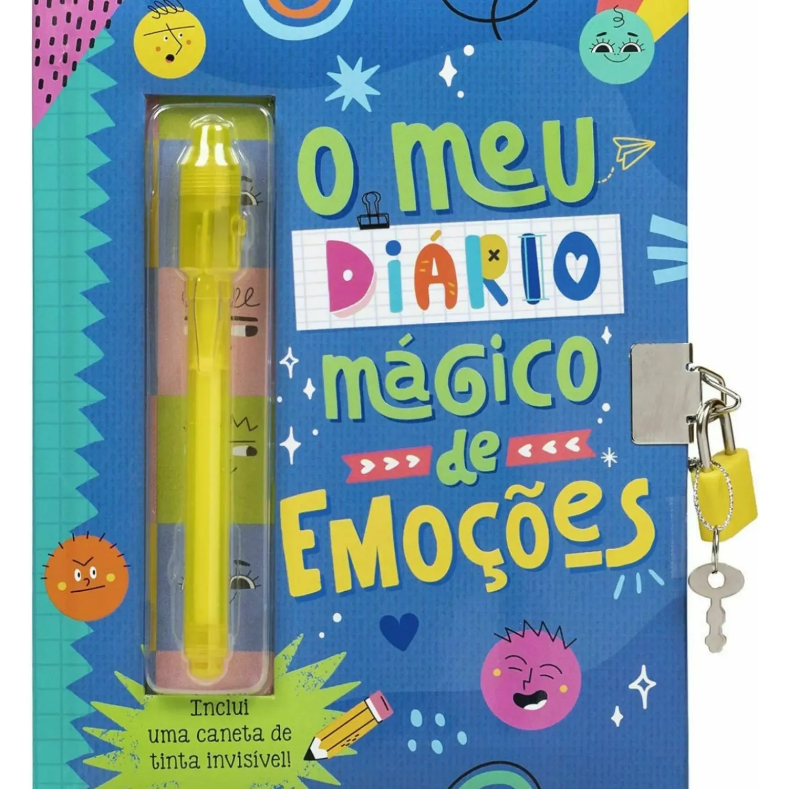 O Meu Diário Mágico de Emoções- Inclui uma Caneta de Tinta Invisível!