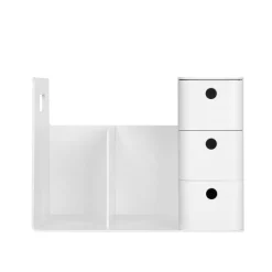 Organizador Secretária Combo Branco/Cinza Litem