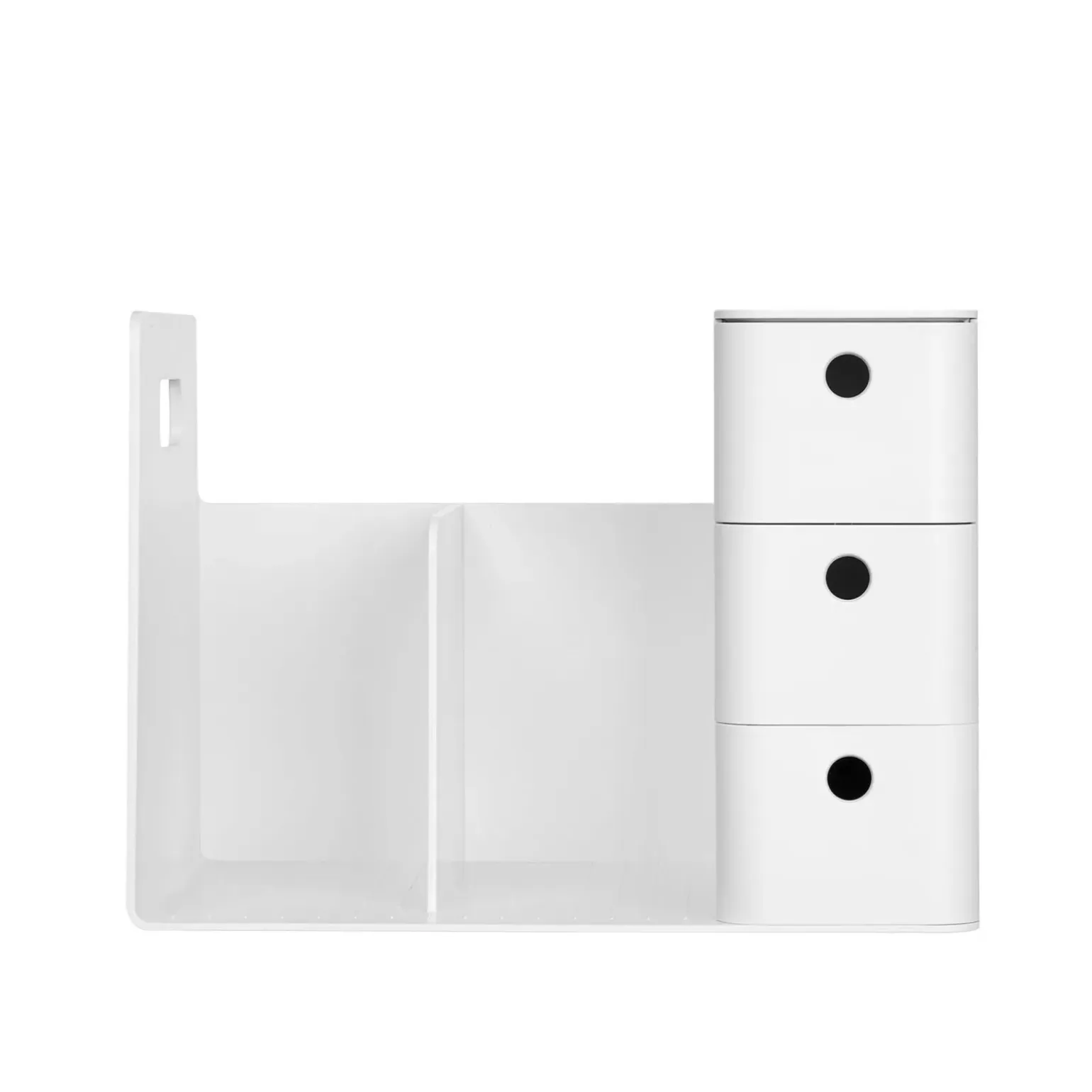 Organizador Secretária Combo Branco/Cinza Litem