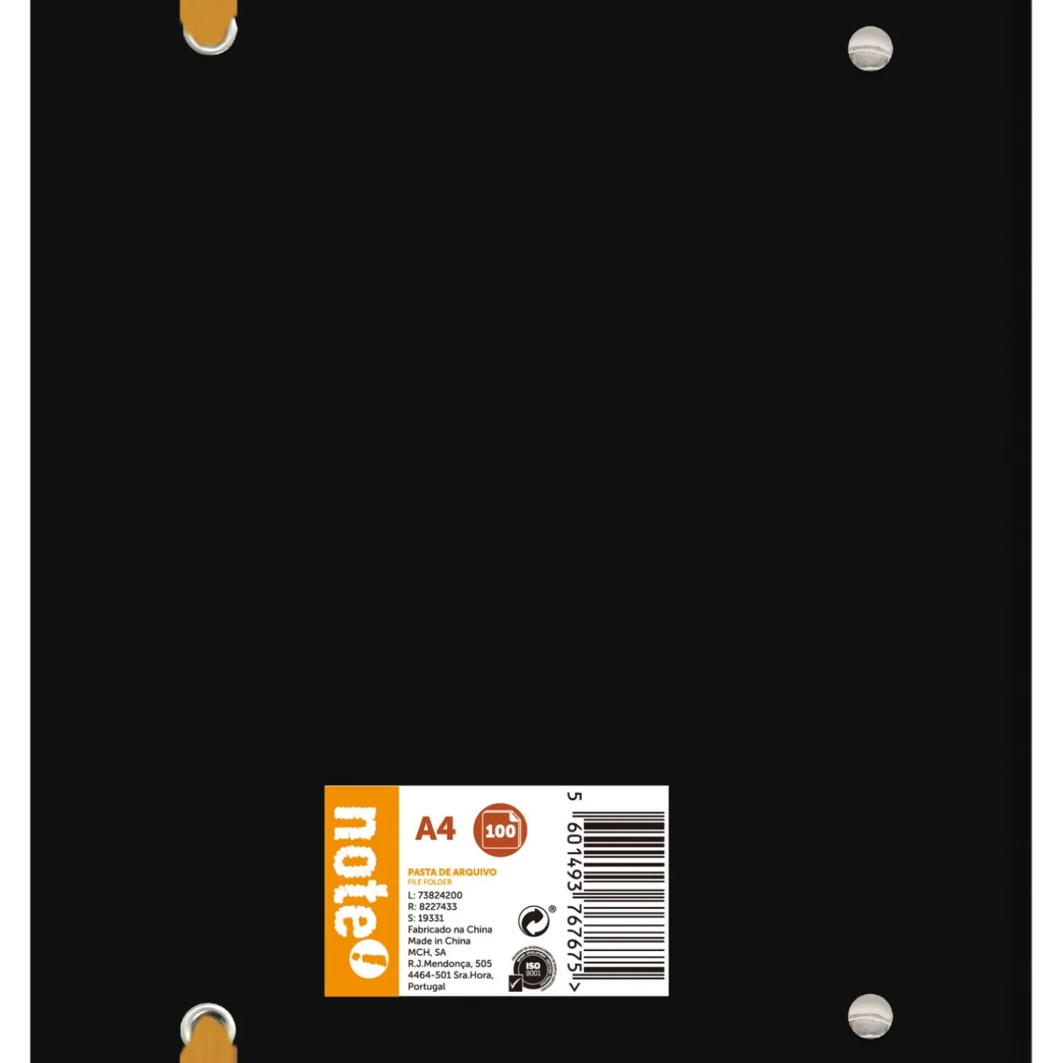 Pasta Arquivo A4 Com Recarga 100 Folhas 100G Note!