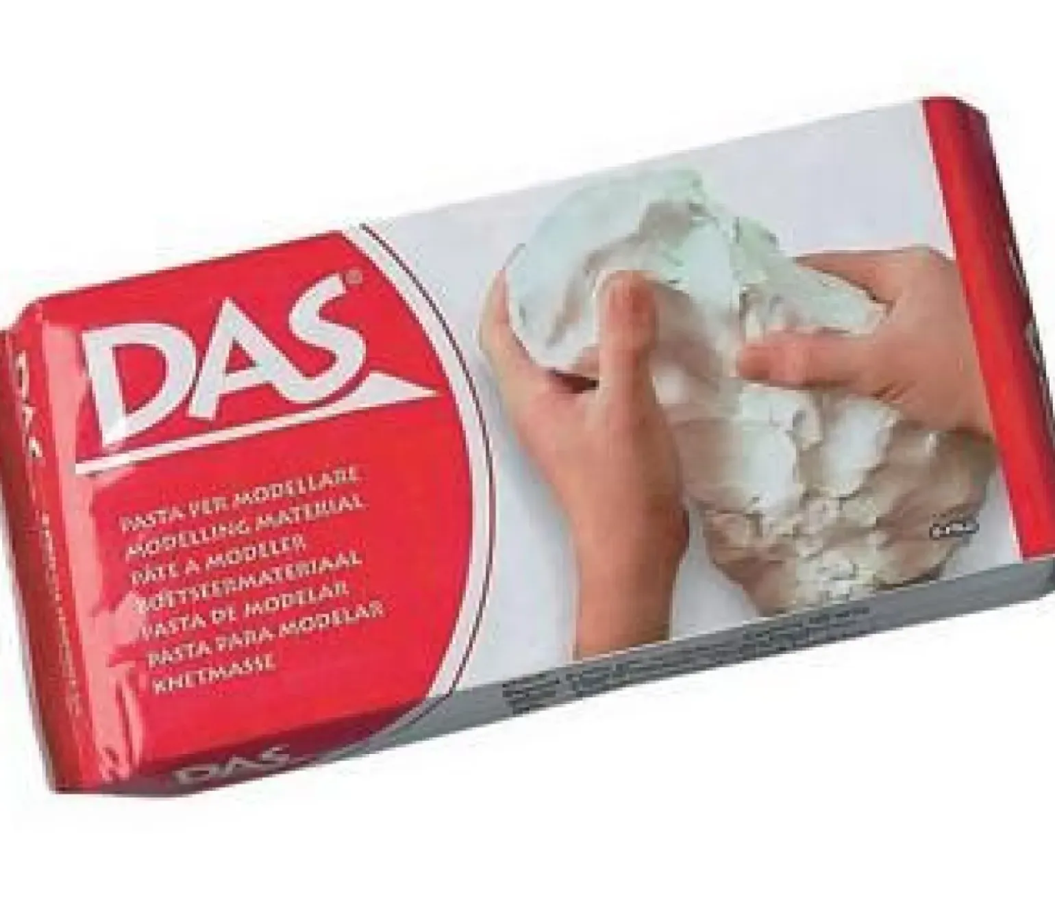 Pasta Modelar Branca 500g Das