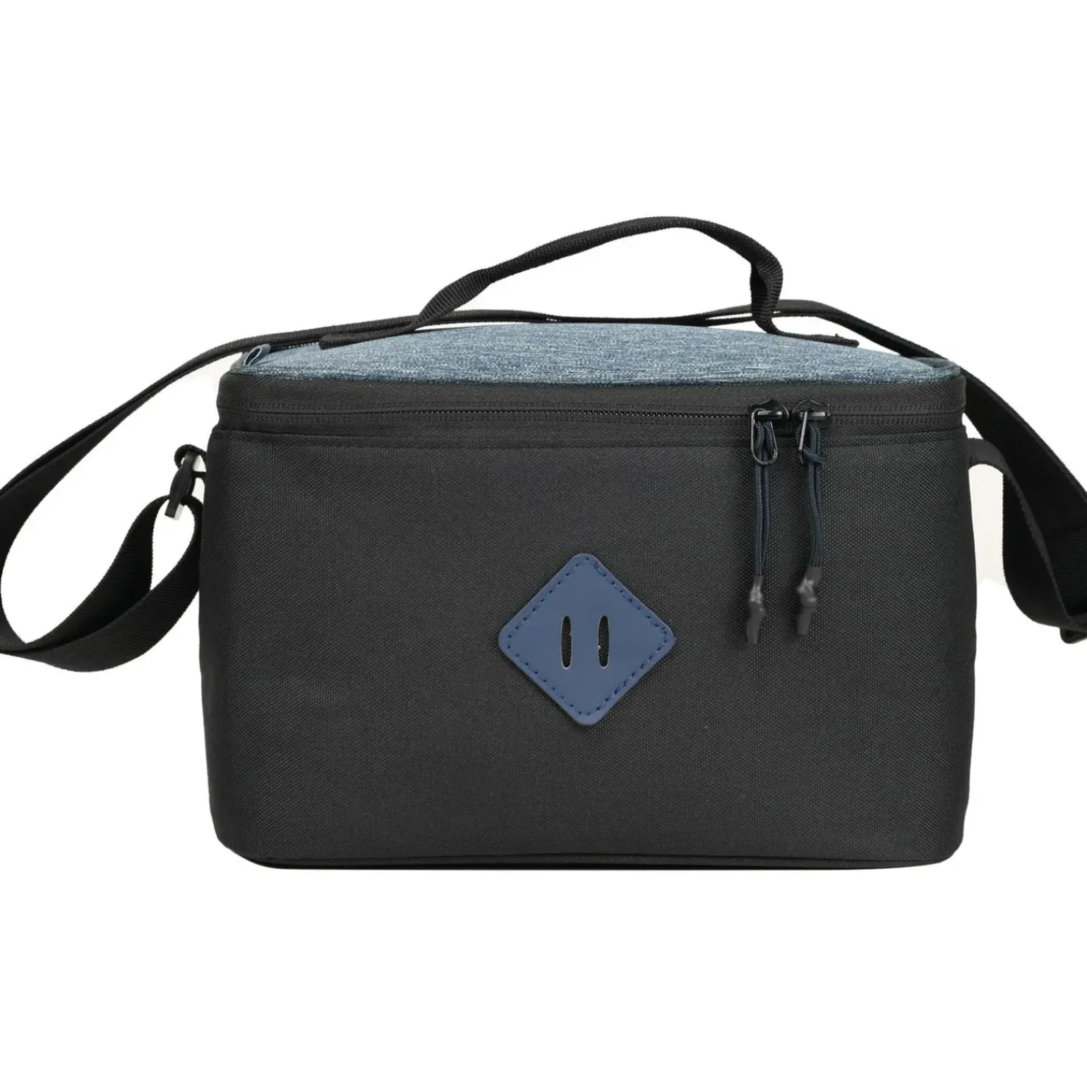 Saco Lanche Bicolor Azul