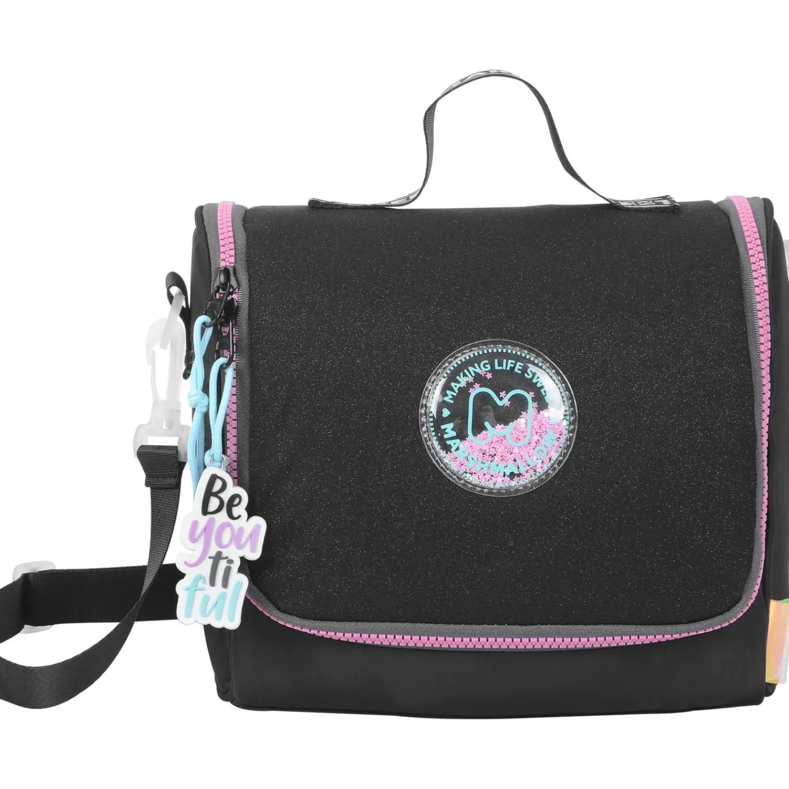 Saco Lanche Stellar Black Marshmallow
