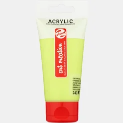 Tinta Acrilico 75Ml Amarelo Claro Art Creation