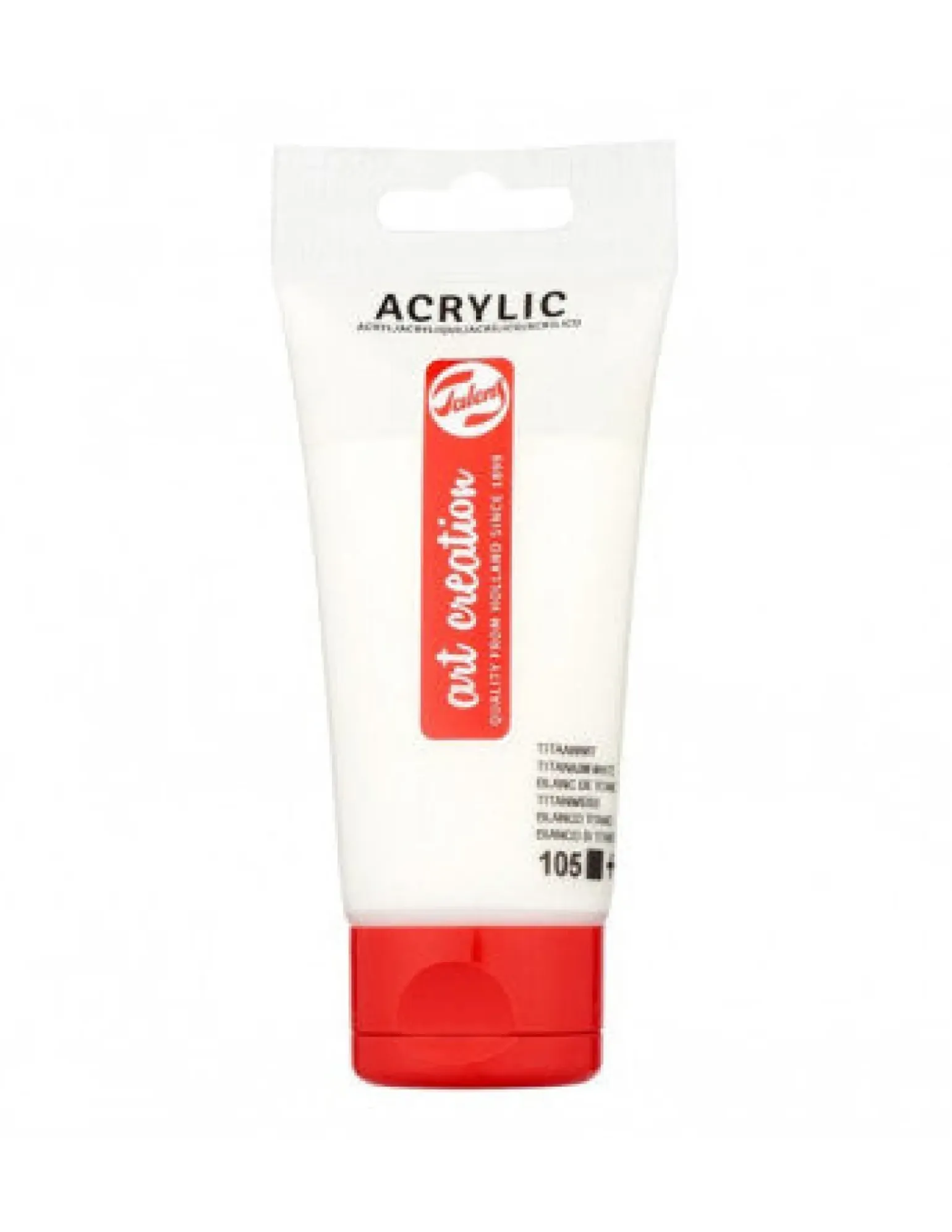 Tinta Acrílica 75ml Branco Titânio Art Creation Talens