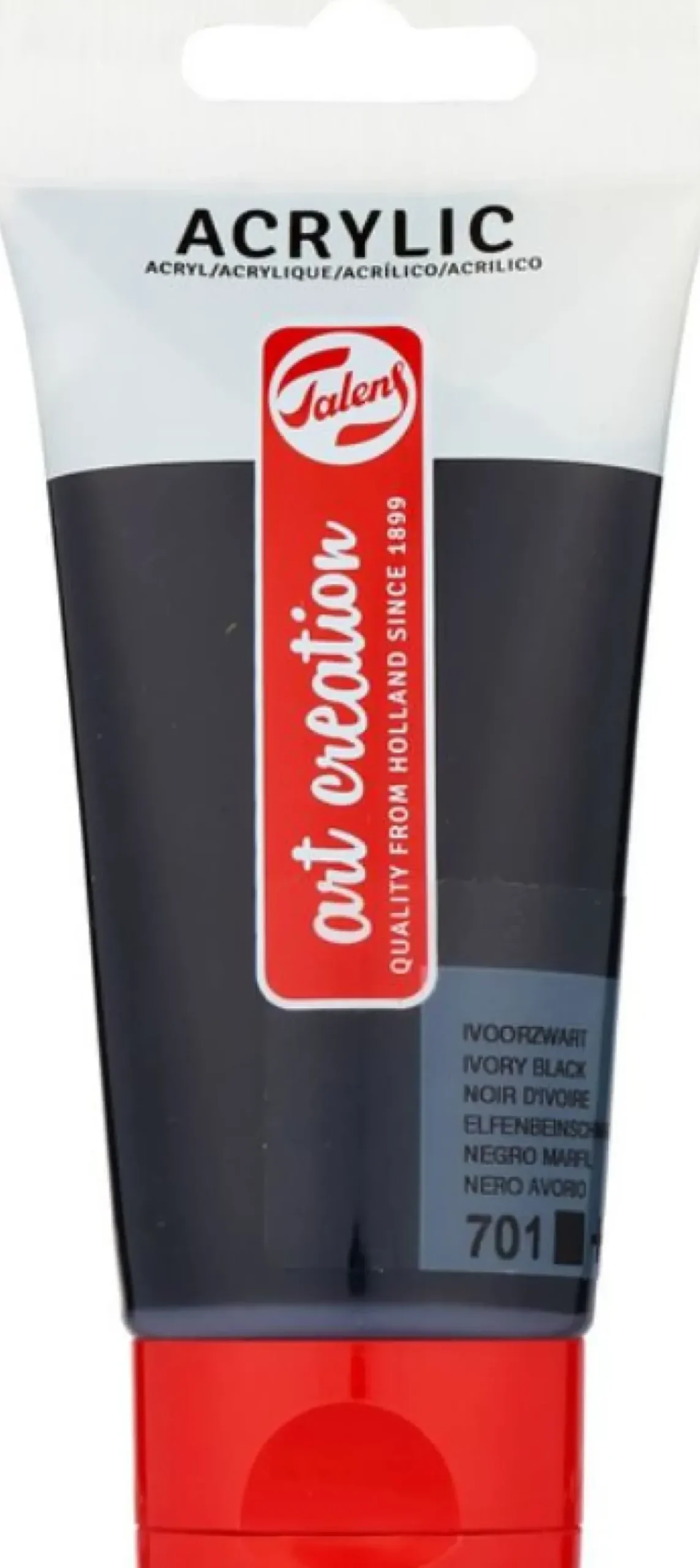 Tinta Acrílica 75ml Preto Art Creation Talens