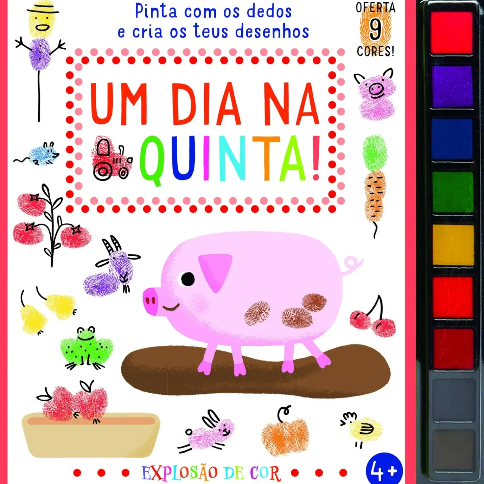 Um Dia na Quinta! de Elizabeth Golding - Pinta com os Dedos e Cria os Teus Desenhos