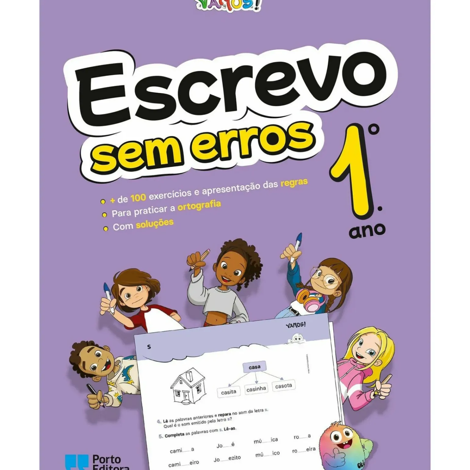 VAMOS! - Escrevo sem Erros - 1.º Ano - Exercícios para Praticar a Caligrafia e a Ortografia