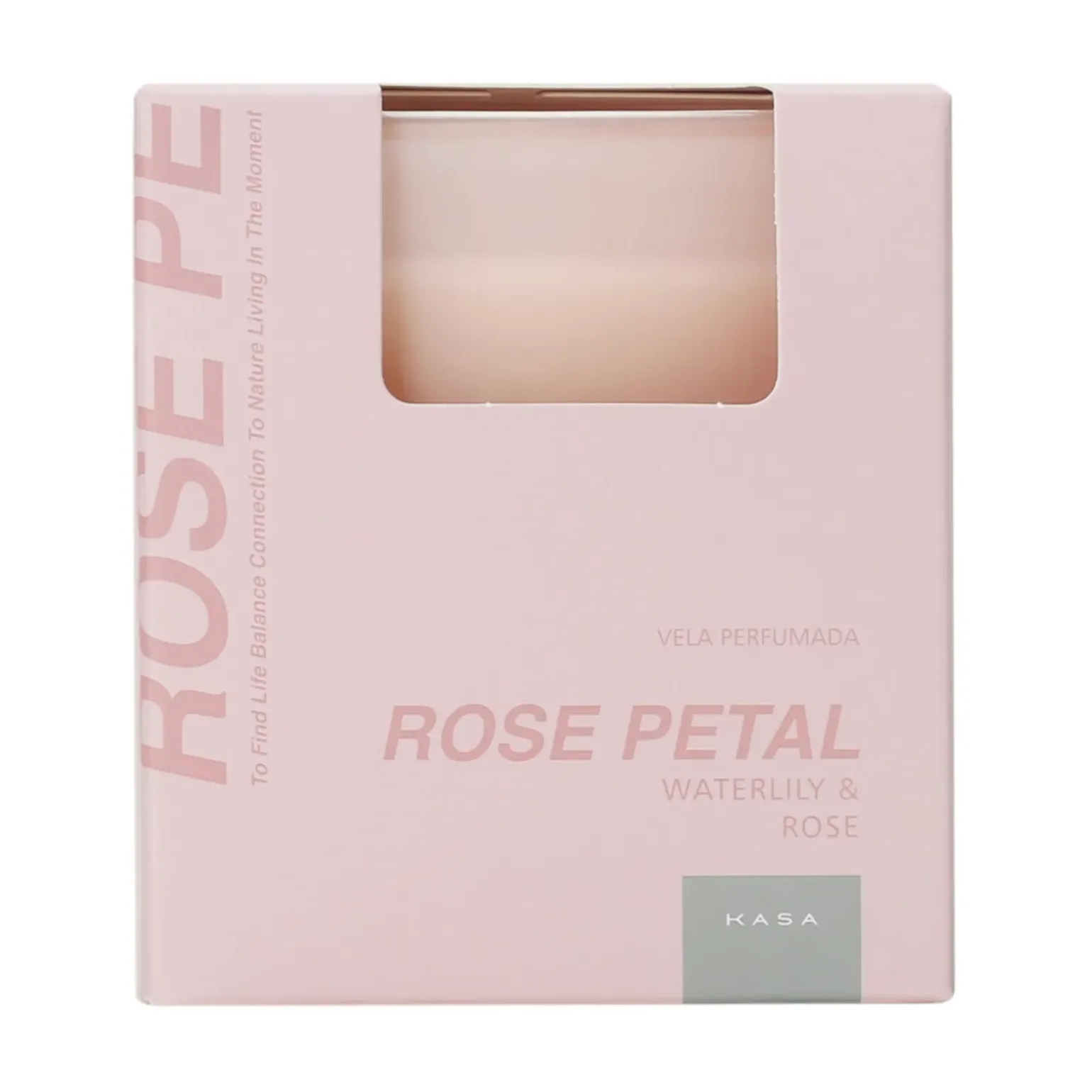 Vela Copo Rosa 165Grs Rose Petal