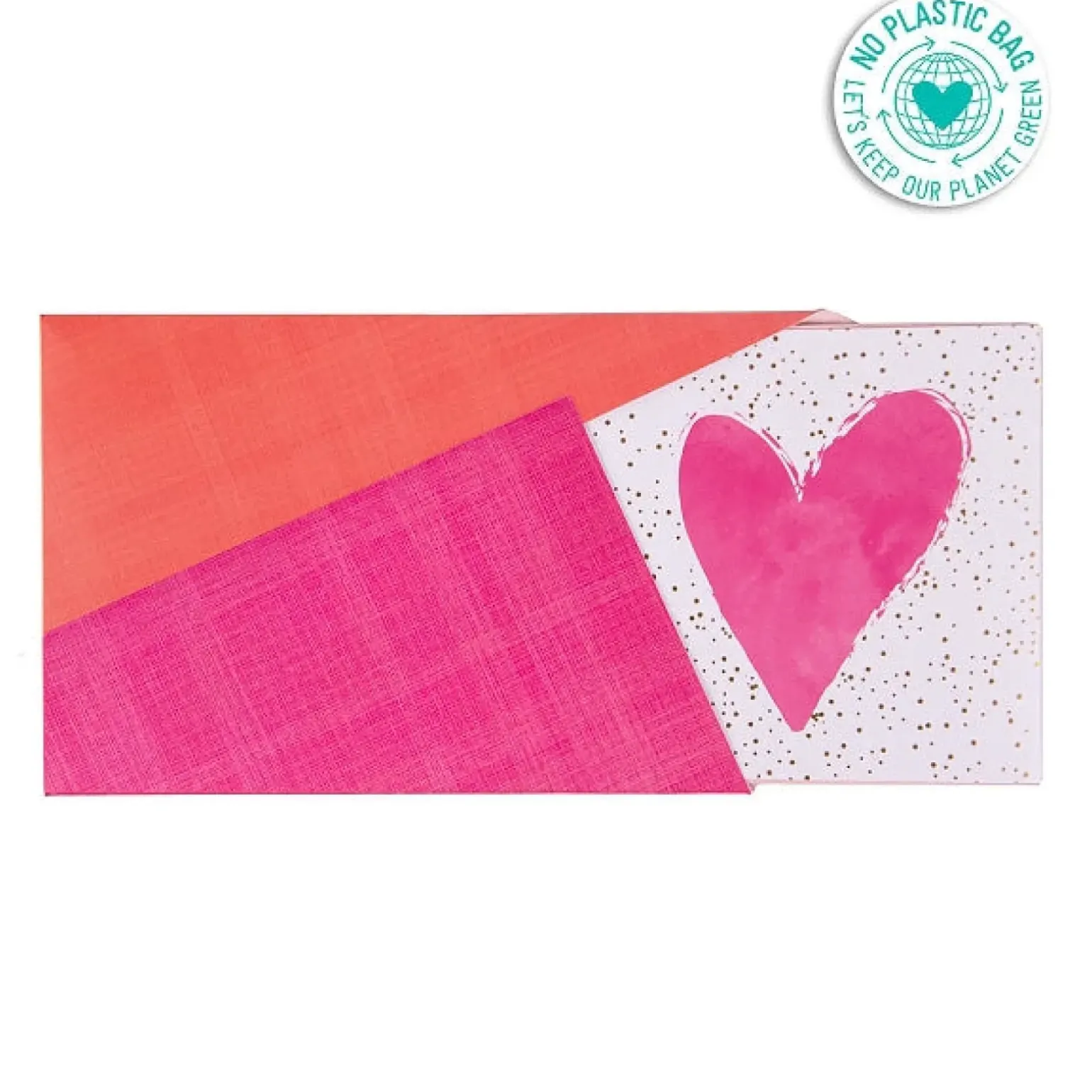 Voucher Com Envelope - Coração Rosa